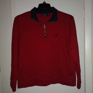 Men's Quarter Zip Nautica Fleece Sweater
